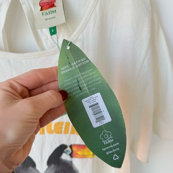 NWT FARM Rio A Brasileira Off White Jersey Jumpsuit size small - Picture 8 of 8